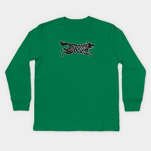 Celtic Wolf IV Kids Long Sleeve T-Shirt